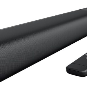 Sound Bar for Smart TV, Soundbar with Bluetooth/ARC/Opt/AUX Connect, Auto Volume Boost, 3 Equalizer Modes, 2 in 1 Detachable Soundbar for TV/PC/Gaming/Projectors
